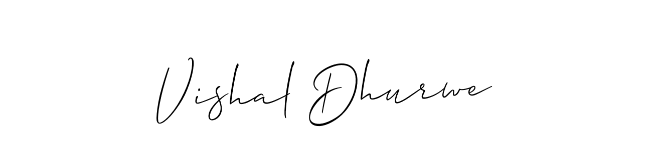 You should practise on your own different ways (Allison_Script) to write your name (Vishal Dhurwe) in signature. don't let someone else do it for you. Vishal Dhurwe signature style 2 images and pictures png