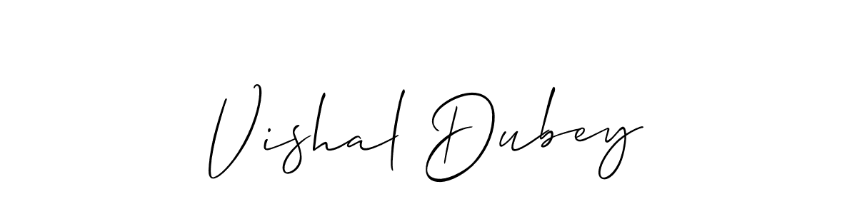 This is the best signature style for the Vishal Dubey name. Also you like these signature font (Allison_Script). Mix name signature. Vishal Dubey signature style 2 images and pictures png