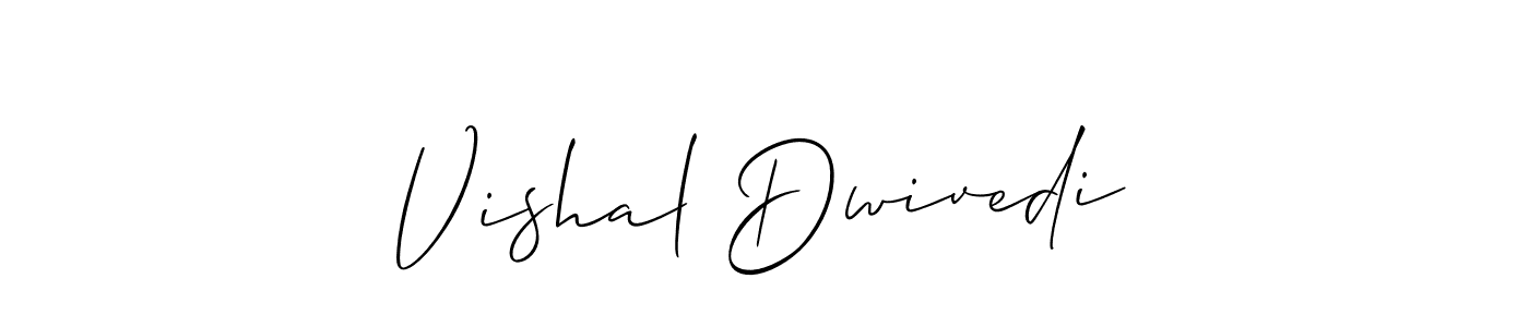 if you are searching for the best signature style for your name Vishal Dwivedi. so please give up your signature search. here we have designed multiple signature styles  using Allison_Script. Vishal Dwivedi signature style 2 images and pictures png