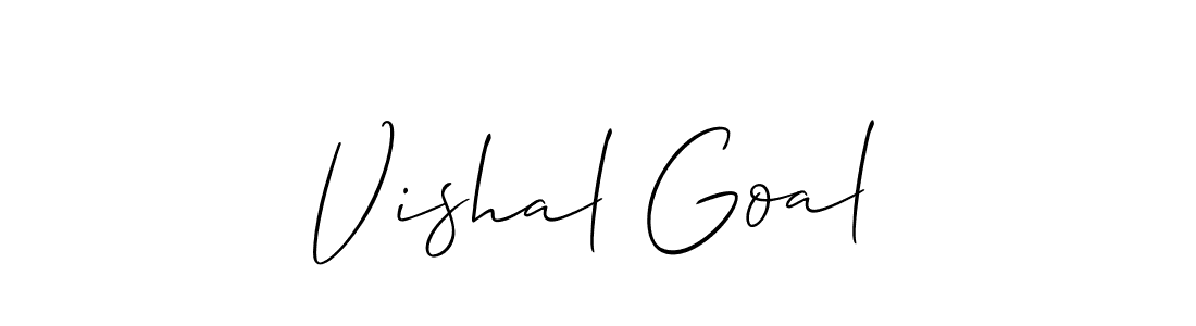 You should practise on your own different ways (Allison_Script) to write your name (Vishal Goal) in signature. don't let someone else do it for you. Vishal Goal signature style 2 images and pictures png