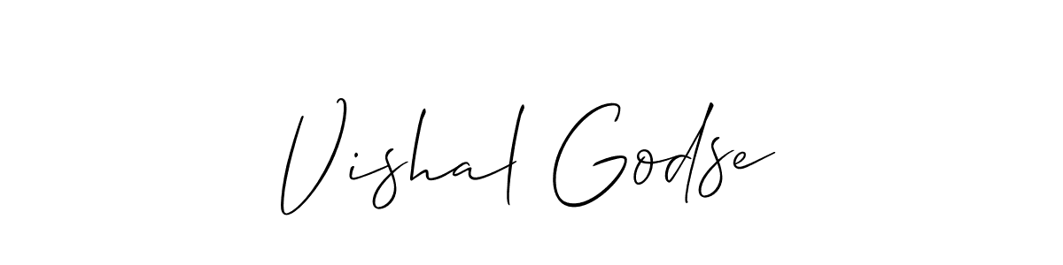 Best and Professional Signature Style for Vishal Godse. Allison_Script Best Signature Style Collection. Vishal Godse signature style 2 images and pictures png