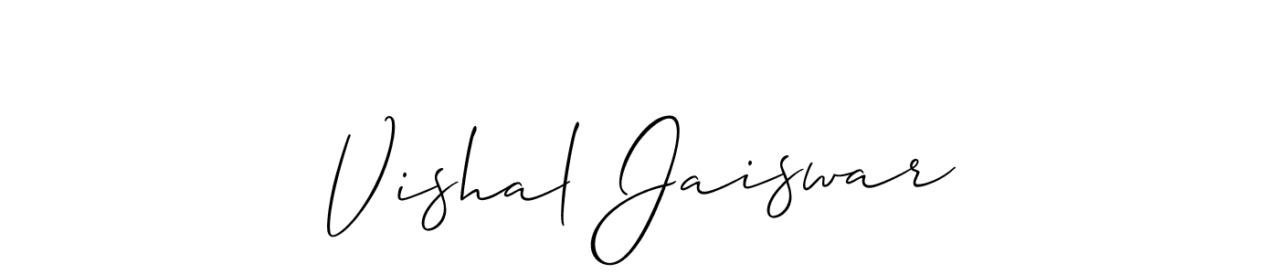 Similarly Allison_Script is the best handwritten signature design. Signature creator online .You can use it as an online autograph creator for name Vishal Jaiswar. Vishal Jaiswar signature style 2 images and pictures png