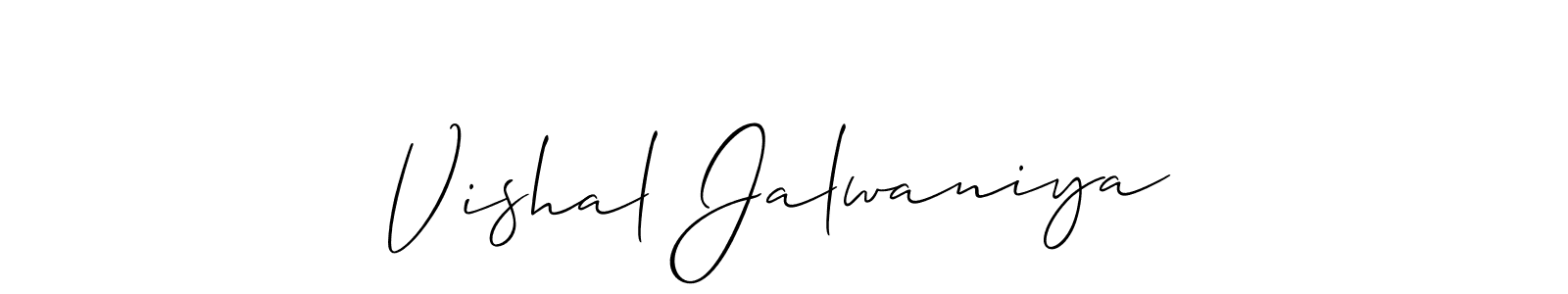 How to Draw Vishal Jalwaniya signature style? Allison_Script is a latest design signature styles for name Vishal Jalwaniya. Vishal Jalwaniya signature style 2 images and pictures png