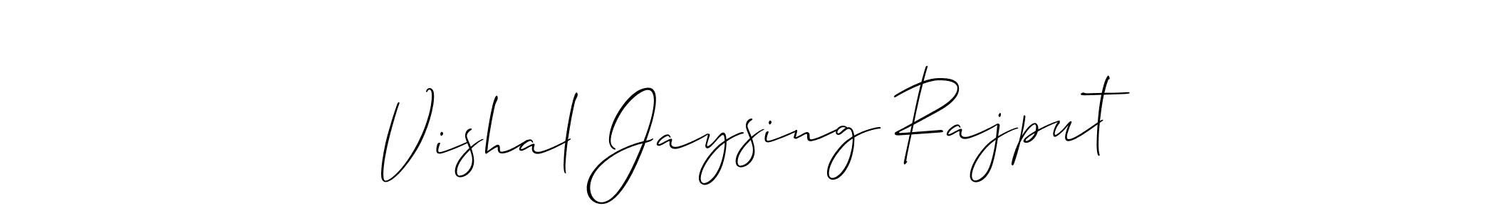 You should practise on your own different ways (Allison_Script) to write your name (Vishal Jaysing Rajput) in signature. don't let someone else do it for you. Vishal Jaysing Rajput signature style 2 images and pictures png