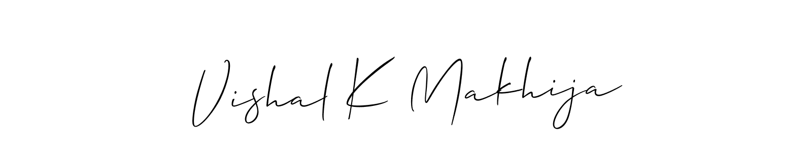 Make a beautiful signature design for name Vishal K Makhija. Use this online signature maker to create a handwritten signature for free. Vishal K Makhija signature style 2 images and pictures png
