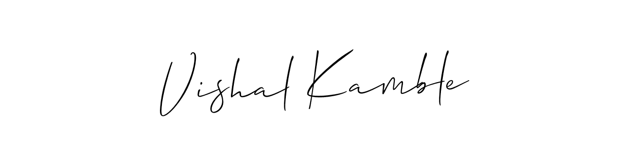 Make a beautiful signature design for name Vishal Kamble. Use this online signature maker to create a handwritten signature for free. Vishal Kamble signature style 2 images and pictures png