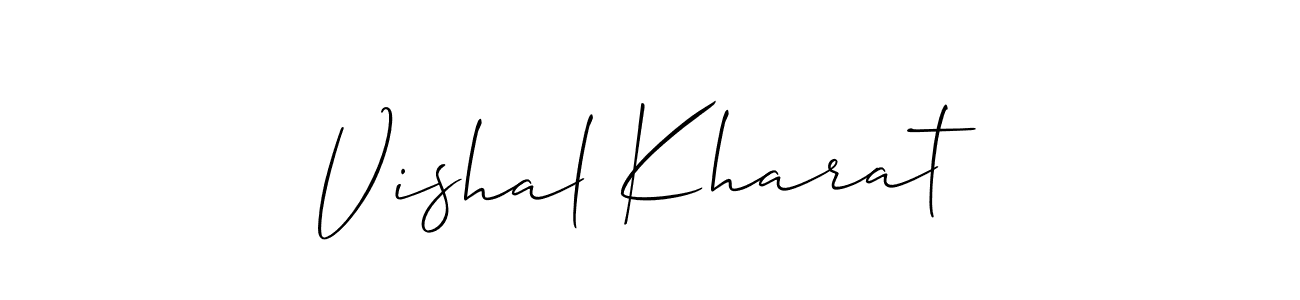 Similarly Allison_Script is the best handwritten signature design. Signature creator online .You can use it as an online autograph creator for name Vishal Kharat. Vishal Kharat signature style 2 images and pictures png