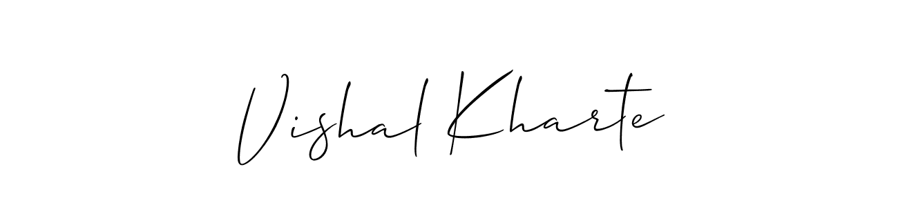 Make a beautiful signature design for name Vishal Kharte. Use this online signature maker to create a handwritten signature for free. Vishal Kharte signature style 2 images and pictures png