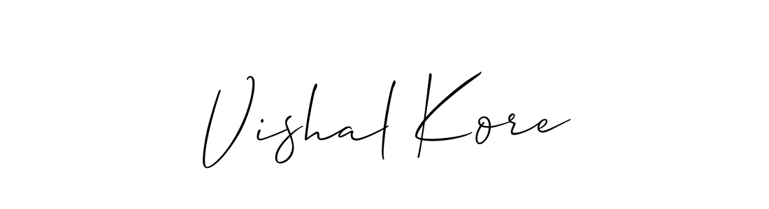 Once you've used our free online signature maker to create your best signature Allison_Script style, it's time to enjoy all of the benefits that Vishal Kore name signing documents. Vishal Kore signature style 2 images and pictures png