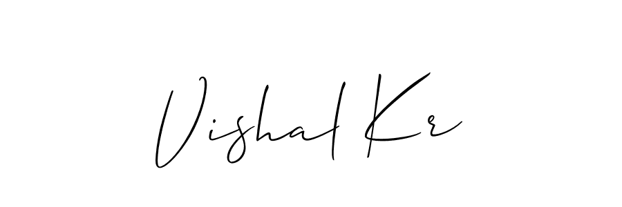Similarly Allison_Script is the best handwritten signature design. Signature creator online .You can use it as an online autograph creator for name Vishal Kr. Vishal Kr signature style 2 images and pictures png