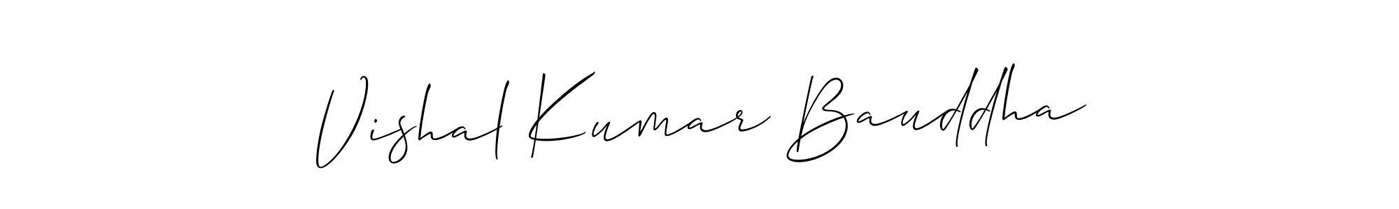 Similarly Allison_Script is the best handwritten signature design. Signature creator online .You can use it as an online autograph creator for name Vishal Kumar Bauddha. Vishal Kumar Bauddha signature style 2 images and pictures png