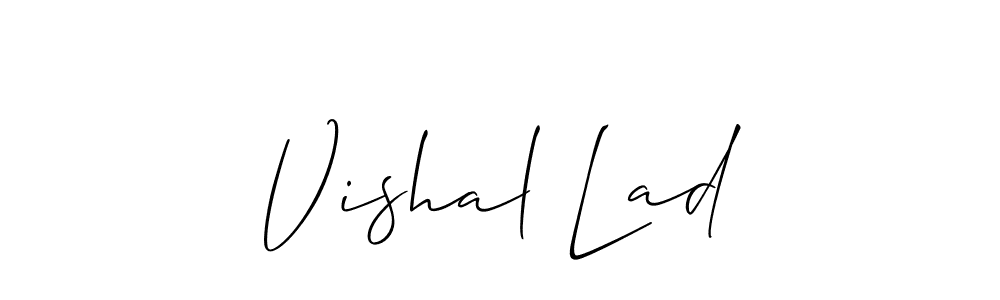 It looks lik you need a new signature style for name Vishal Lad. Design unique handwritten (Allison_Script) signature with our free signature maker in just a few clicks. Vishal Lad signature style 2 images and pictures png