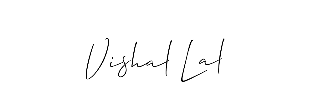 Make a beautiful signature design for name Vishal Lal. Use this online signature maker to create a handwritten signature for free. Vishal Lal signature style 2 images and pictures png