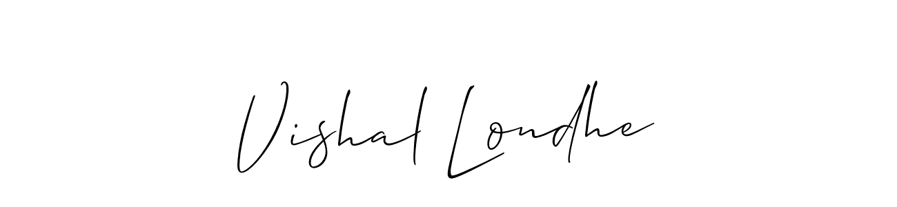 How to Draw Vishal Londhe signature style? Allison_Script is a latest design signature styles for name Vishal Londhe. Vishal Londhe signature style 2 images and pictures png