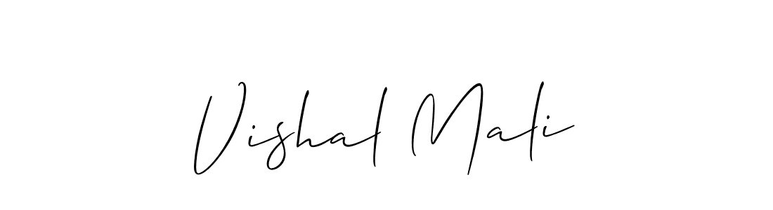 Design your own signature with our free online signature maker. With this signature software, you can create a handwritten (Allison_Script) signature for name Vishal Mali. Vishal Mali signature style 2 images and pictures png