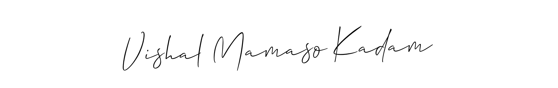 You can use this online signature creator to create a handwritten signature for the name Vishal Mamaso Kadam. This is the best online autograph maker. Vishal Mamaso Kadam signature style 2 images and pictures png