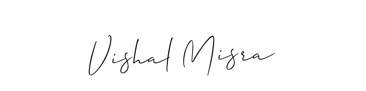 Design your own signature with our free online signature maker. With this signature software, you can create a handwritten (Allison_Script) signature for name Vishal Misra. Vishal Misra signature style 2 images and pictures png