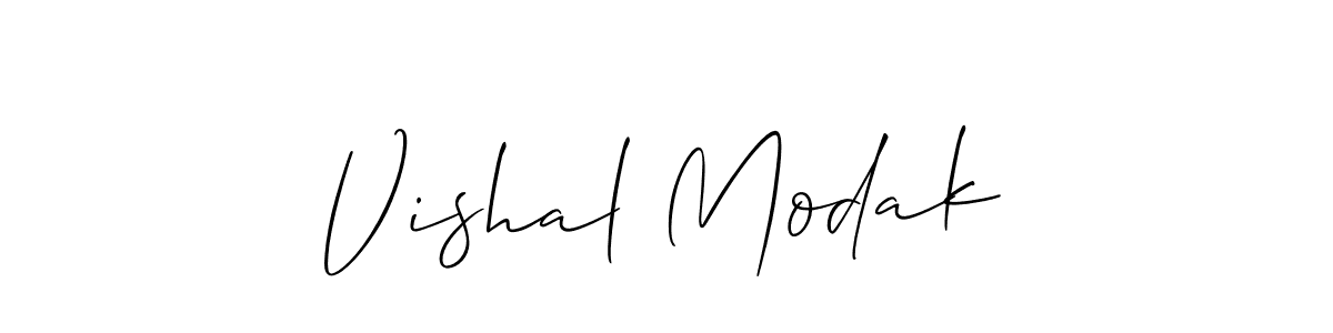 Make a short Vishal Modak signature style. Manage your documents anywhere anytime using Allison_Script. Create and add eSignatures, submit forms, share and send files easily. Vishal Modak signature style 2 images and pictures png