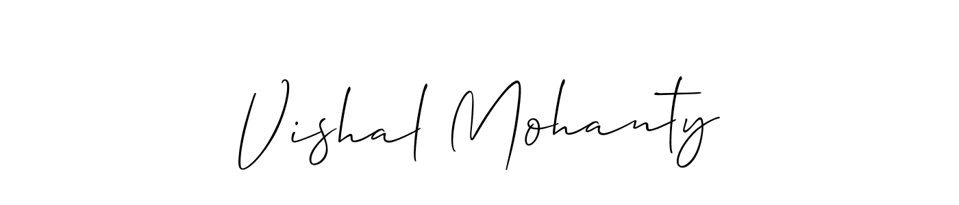 Make a short Vishal Mohanty signature style. Manage your documents anywhere anytime using Allison_Script. Create and add eSignatures, submit forms, share and send files easily. Vishal Mohanty signature style 2 images and pictures png