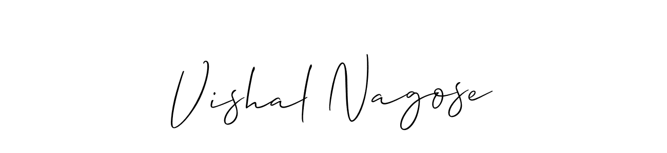 Here are the top 10 professional signature styles for the name Vishal Nagose. These are the best autograph styles you can use for your name. Vishal Nagose signature style 2 images and pictures png