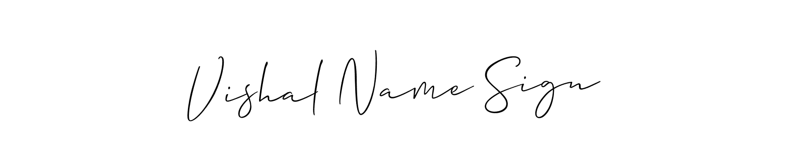 How to Draw Vishal Name Sign signature style? Allison_Script is a latest design signature styles for name Vishal Name Sign. Vishal Name Sign signature style 2 images and pictures png