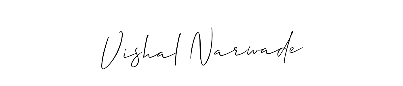 You should practise on your own different ways (Allison_Script) to write your name (Vishal Narwade) in signature. don't let someone else do it for you. Vishal Narwade signature style 2 images and pictures png