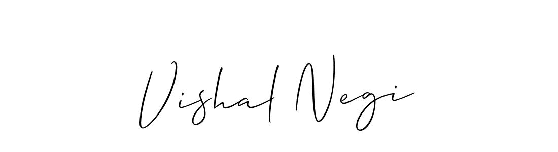 You should practise on your own different ways (Allison_Script) to write your name (Vishal Negi) in signature. don't let someone else do it for you. Vishal Negi signature style 2 images and pictures png