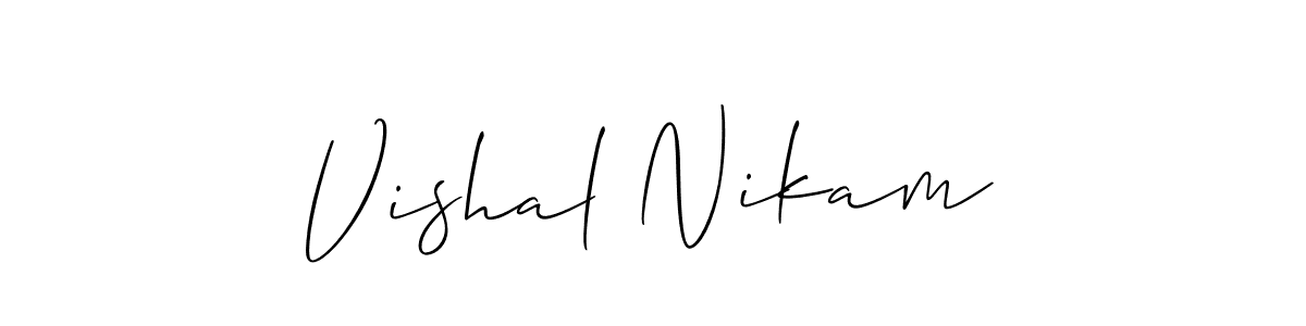 Here are the top 10 professional signature styles for the name Vishal Nikam. These are the best autograph styles you can use for your name. Vishal Nikam signature style 2 images and pictures png