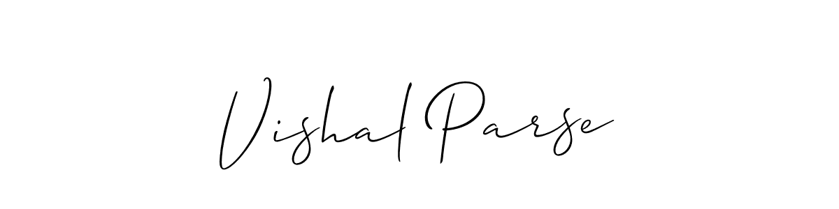 How to Draw Vishal Parse signature style? Allison_Script is a latest design signature styles for name Vishal Parse. Vishal Parse signature style 2 images and pictures png