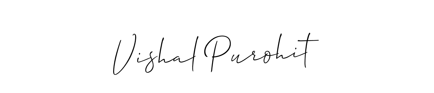 You should practise on your own different ways (Allison_Script) to write your name (Vishal Purohit) in signature. don't let someone else do it for you. Vishal Purohit signature style 2 images and pictures png