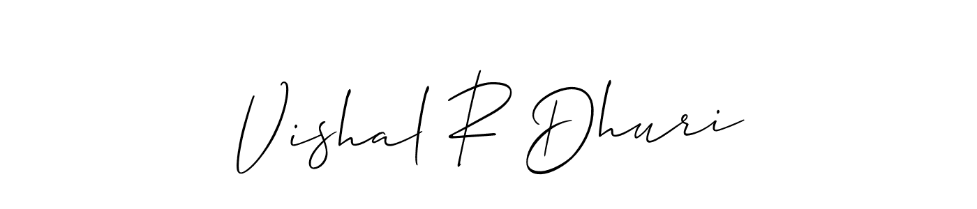 This is the best signature style for the Vishal R Dhuri name. Also you like these signature font (Allison_Script). Mix name signature. Vishal R Dhuri signature style 2 images and pictures png