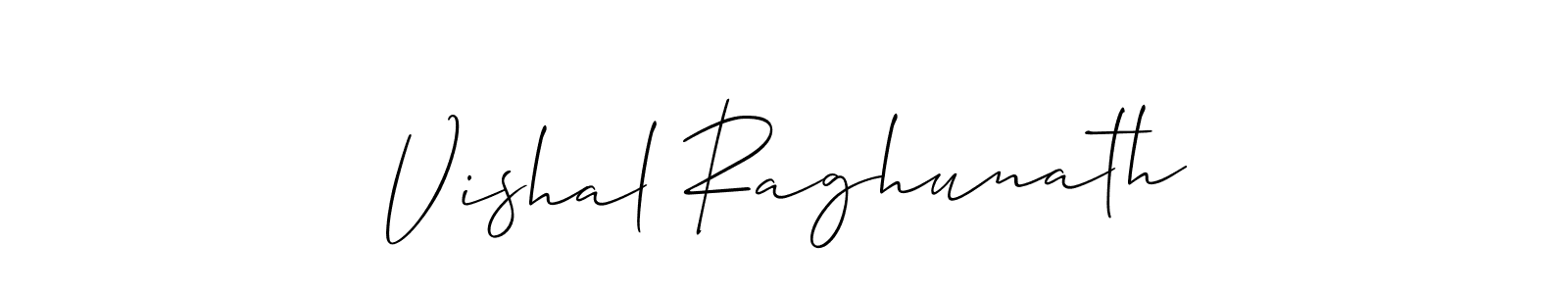 How to make Vishal Raghunath signature? Allison_Script is a professional autograph style. Create handwritten signature for Vishal Raghunath name. Vishal Raghunath signature style 2 images and pictures png