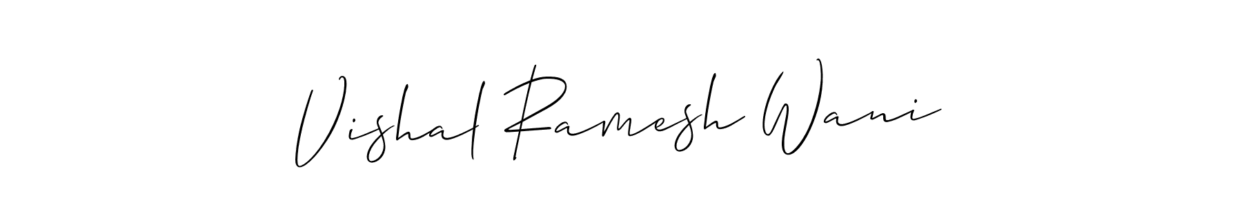 Once you've used our free online signature maker to create your best signature Allison_Script style, it's time to enjoy all of the benefits that Vishal Ramesh Wani name signing documents. Vishal Ramesh Wani signature style 2 images and pictures png