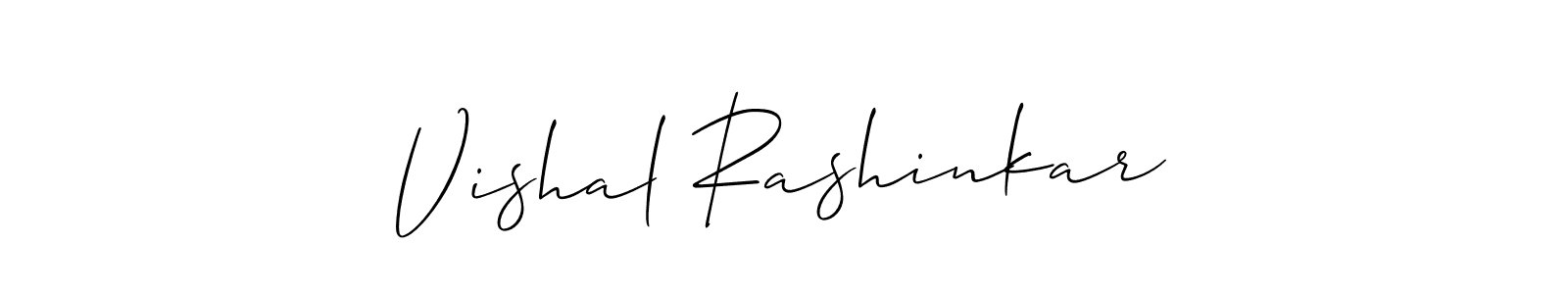 Make a beautiful signature design for name Vishal Rashinkar. With this signature (Allison_Script) style, you can create a handwritten signature for free. Vishal Rashinkar signature style 2 images and pictures png