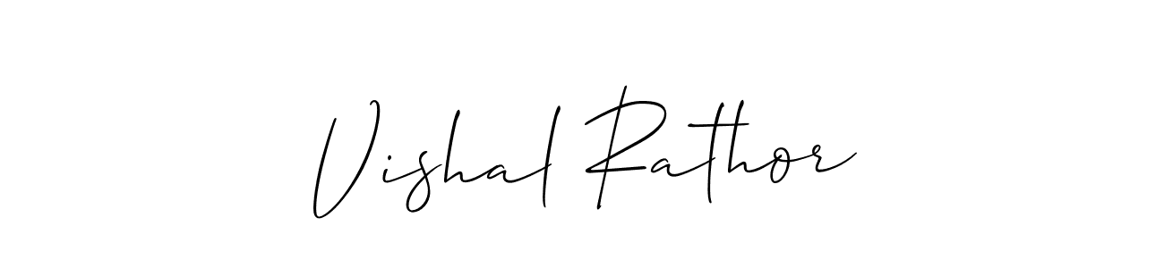Design your own signature with our free online signature maker. With this signature software, you can create a handwritten (Allison_Script) signature for name Vishal Rathor. Vishal Rathor signature style 2 images and pictures png