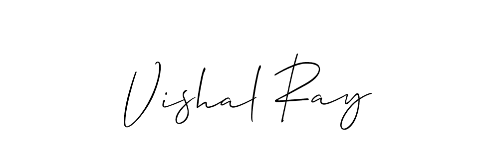 How to make Vishal Ray signature? Allison_Script is a professional autograph style. Create handwritten signature for Vishal Ray name. Vishal Ray signature style 2 images and pictures png