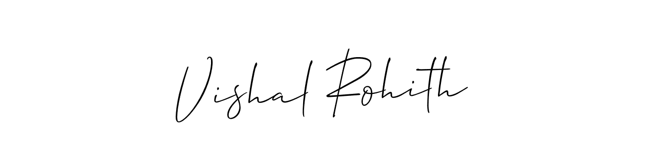 if you are searching for the best signature style for your name Vishal Rohith. so please give up your signature search. here we have designed multiple signature styles  using Allison_Script. Vishal Rohith signature style 2 images and pictures png