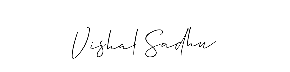 Make a beautiful signature design for name Vishal Sadhu. Use this online signature maker to create a handwritten signature for free. Vishal Sadhu signature style 2 images and pictures png