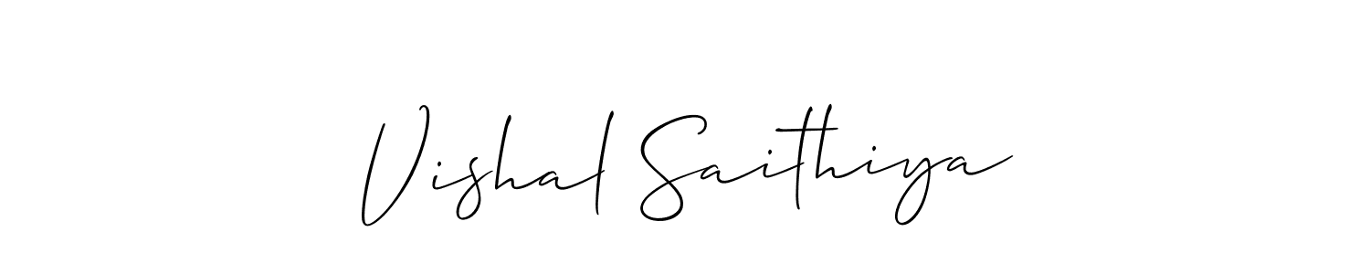 Similarly Allison_Script is the best handwritten signature design. Signature creator online .You can use it as an online autograph creator for name Vishal Saithiya. Vishal Saithiya signature style 2 images and pictures png