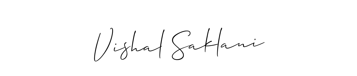 You can use this online signature creator to create a handwritten signature for the name Vishal Saklani. This is the best online autograph maker. Vishal Saklani signature style 2 images and pictures png