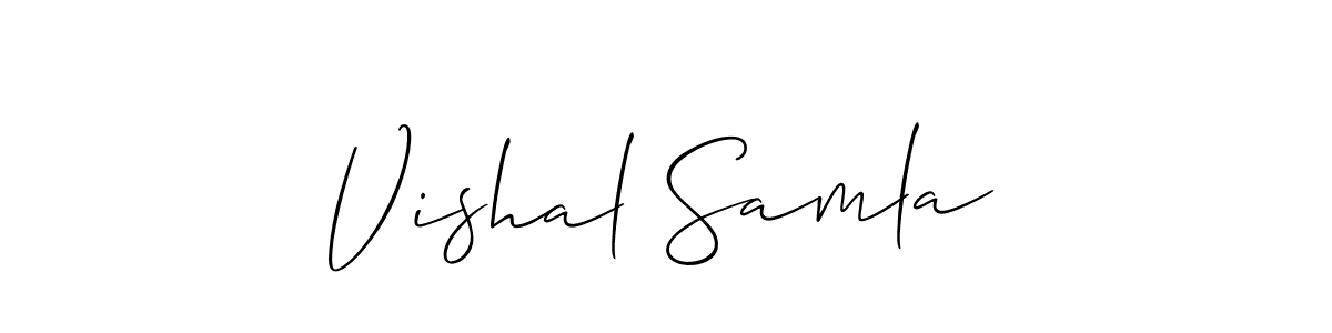 Once you've used our free online signature maker to create your best signature Allison_Script style, it's time to enjoy all of the benefits that Vishal Samla name signing documents. Vishal Samla signature style 2 images and pictures png