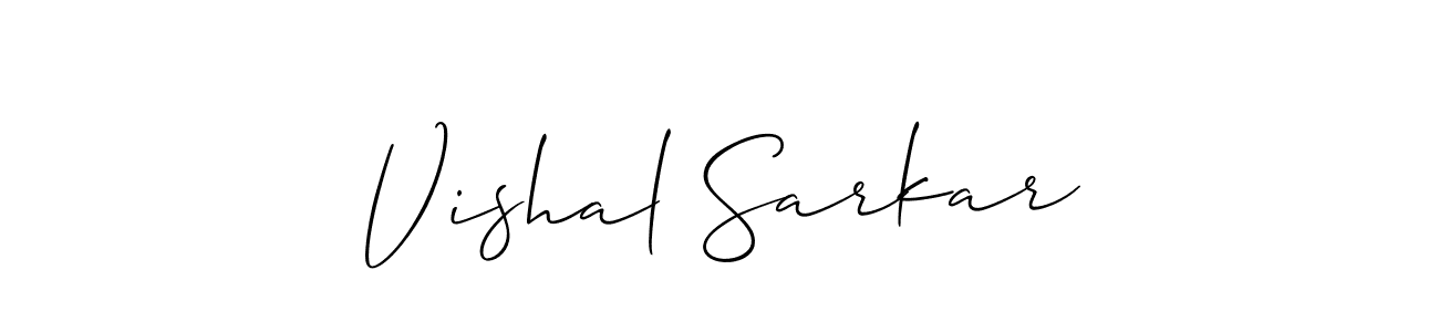 Similarly Allison_Script is the best handwritten signature design. Signature creator online .You can use it as an online autograph creator for name Vishal Sarkar. Vishal Sarkar signature style 2 images and pictures png