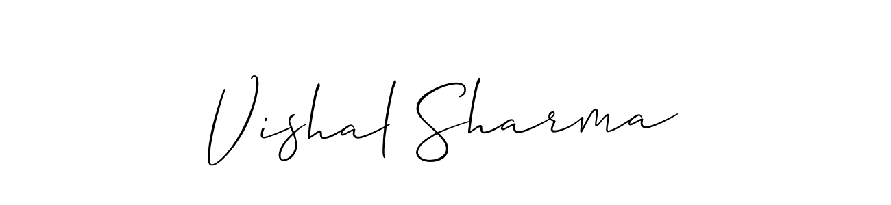 Similarly Allison_Script is the best handwritten signature design. Signature creator online .You can use it as an online autograph creator for name Vishal Sharma. Vishal Sharma signature style 2 images and pictures png