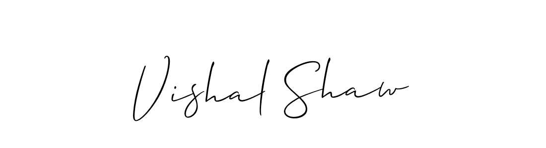 Also You can easily find your signature by using the search form. We will create Vishal Shaw name handwritten signature images for you free of cost using Allison_Script sign style. Vishal Shaw signature style 2 images and pictures png