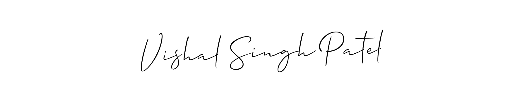 Also we have Vishal Singh Patel name is the best signature style. Create professional handwritten signature collection using Allison_Script autograph style. Vishal Singh Patel signature style 2 images and pictures png