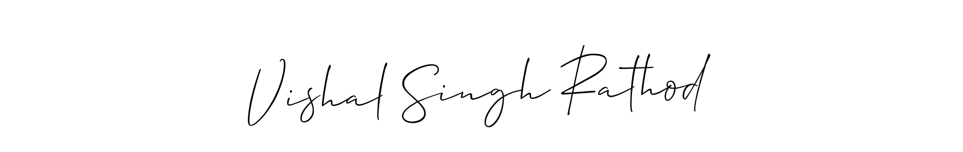 Similarly Allison_Script is the best handwritten signature design. Signature creator online .You can use it as an online autograph creator for name Vishal Singh Rathod. Vishal Singh Rathod signature style 2 images and pictures png