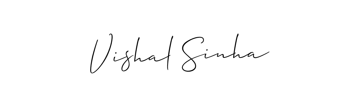 Similarly Allison_Script is the best handwritten signature design. Signature creator online .You can use it as an online autograph creator for name Vishal Sinha. Vishal Sinha signature style 2 images and pictures png