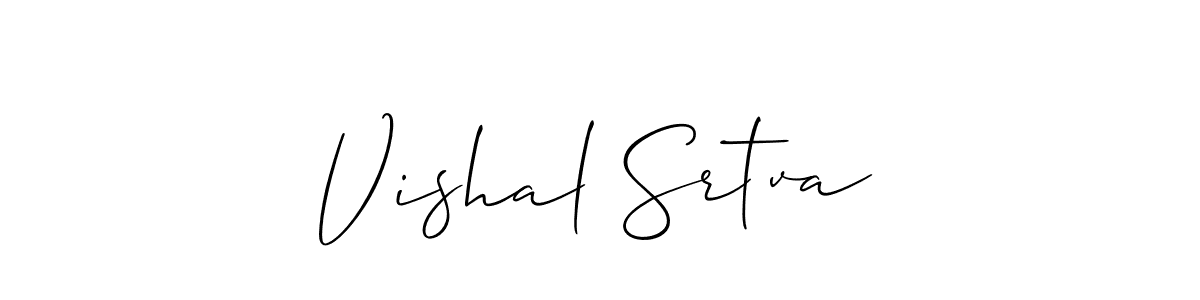 Also You can easily find your signature by using the search form. We will create Vishal Srtva name handwritten signature images for you free of cost using Allison_Script sign style. Vishal Srtva signature style 2 images and pictures png