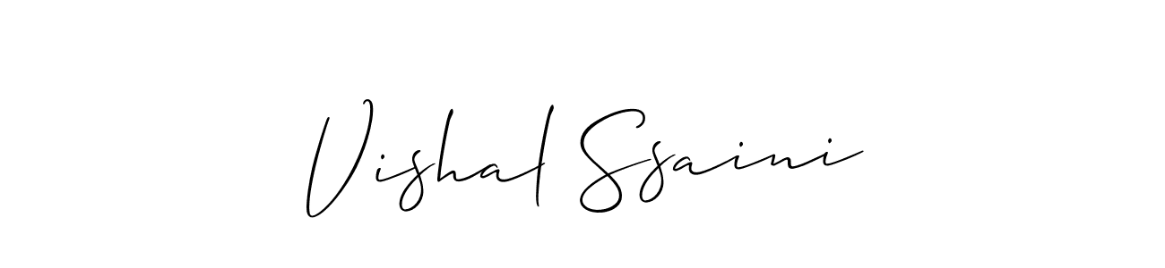 Once you've used our free online signature maker to create your best signature Allison_Script style, it's time to enjoy all of the benefits that Vishal Ssaini name signing documents. Vishal Ssaini signature style 2 images and pictures png