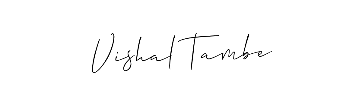 How to Draw Vishal Tambe signature style? Allison_Script is a latest design signature styles for name Vishal Tambe. Vishal Tambe signature style 2 images and pictures png